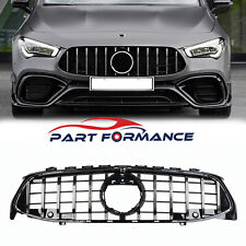 Front Bumper GTR AMG Grille Chrome For 2020-23 Mercedes Benz C118 W118 CLA-CLASS picture