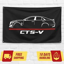 For Cadillac CTS-V 2016 Car Enthusiast 3x5 ft Flag Birthday Gift Banner picture