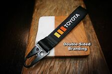 Retro Stripes TRD Keychain for Toyota Metal Clip-On Key Ring Key Fob Accessory picture