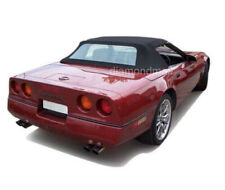 Fits Chevy Corvette 1986-1993 Convertible Top With Plastic Window Black Canvas picture