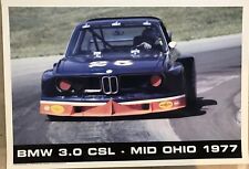 BMW 3.0 CSL - Mid Ohio 1977 Poster Rare Stunning Own It picture