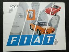 1970 FIATRacer/Spider/Coupe/Sedan Car  Dealer Sales Booklet picture