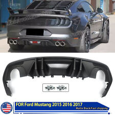 Black Lower Rear Bumper Diffuser Lip Fits Ford Mustang EcoBoost GT350 2015-2017 picture