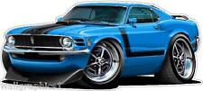 1970 Ford Mustang Boss 302 Wall Poster Decal Man Cave Graphics Garage Stickers  picture