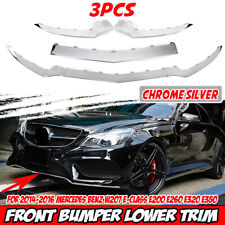 Front Bumper Lip Trim Molding 3PCS For Mercedes W207 2DR Coupe E250 E350 14-16 picture