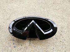 2009-2013 INFINITI G37 Sedan And Coupe LED Front Grill Emblem Gloss Black. picture
