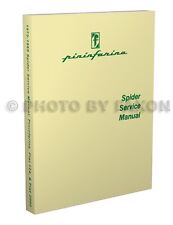 Fiat 2000 Spider Repair Shop Manual 1978 1979 1980 1981 1982 1983 Includes Turbo picture
