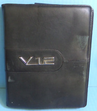 BMW V12 LEATHER CASE FOR OWNERS MANUAL OPERATORS GUIDE USER GUIDE picture