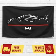 For McLaren P1 Supercar Car Enthusiast 3x5 ft Flag Birthday Gift Banner picture