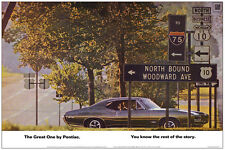 13x19 1968 Pontiac GTO Woodward Detroit Poster Ad Art Print Ram Air The Judge  picture