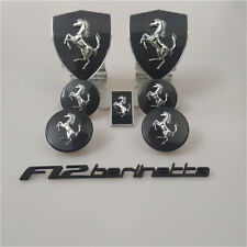 For Ferrari F12 Berlinetta Carbon Fiber Fender Shield Badge&Wheel Caps picture