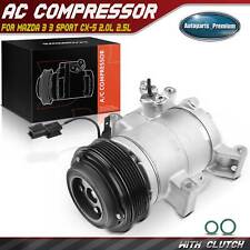 AC Compressor with Clutch for Mazda 3 3 Sport 2014-2018 CX-5 2013-2022 2.0L 2.5L picture