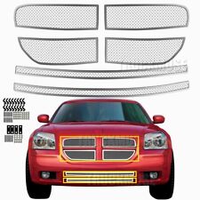 For 2005- 2007 Dodge Magnum Front Grill Mesh Chrome Upper Lower Grille Combo picture