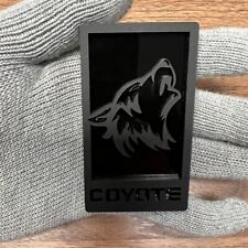 Coyote Badge Emblem fits mustang Grill / Trunk BLACK OUT Angry Agressive Racing picture