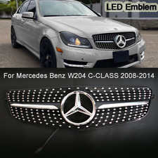 For Mercedes-Benz W204 C200 C250 C300 C350 2008-2014 Front Grille W/LED Emblem picture