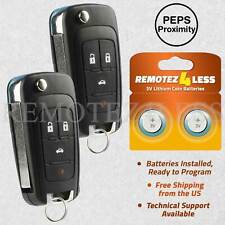 2 For 2014 2015 2016 2017 Chevrolet SS Replacement Remote Car Key Fob Flip PEPS picture