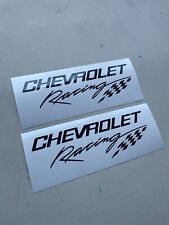 Chevrolet Racing Corvette Camaro Chevy Multi-Color Vinyl Decal Sticker (Pair) picture