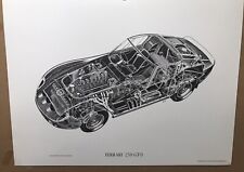 Ferrari 250 GTO Cutaway - S.Yoshikawa Rare Stunning Car Poster Own It picture