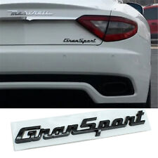 For Maserati Gransport Glossy black Rear Badge Emblem Look Deck lid Trunk decal picture
