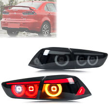 LED JDM Tail Lights For Mitsubishi Lancer 2009-2021 EVO X Sequential Rear Lamps picture