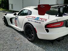 DODGE VIPER ACR EXTREME WING END PLATE DECALS (2016-2018) - MANY COLORS  picture