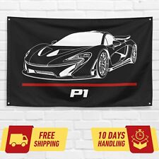 For McLaren P1 Supercar (2) Car Enthusiast 3x5 ft Flag Birthday Gift Banner picture