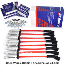 8pcs Genuine Wires 48322 Spark Plugs 41962 Chevy Silverado GMC 4.8/5.3/6.0L V8 picture