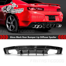For Chevy Camaro SS LT LS 2016-20 Painted Black Rear Bumper Lip Diffuser Spoiler picture