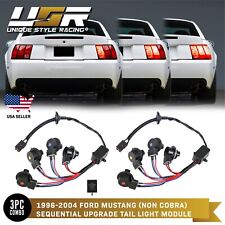Plug&Play Tail Brake Light Harness +Flasher SEQUENTIAL SIGNAL For 96-04 Mustang picture