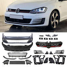Unpainted Gti Style Front Bumper Kit W/O PDC Holes for Volkswagen VW Golf MK7 picture