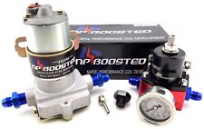 140 GPH HOT ROD RACING Electric Fuel Pump Kit with Reg & Gauge 14 PSI Universal picture