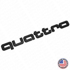 Audi Quattro Matte Black Letter Liftgate Badge Trunk Emblem Badge Logo Sport  picture