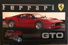 1984 Ferrari 288 GTO with Cutaway Of Turbo Engine O/P Car Poster Rare Stunning picture