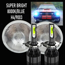 2X 7 inch Round LED Headlights Hi-Lo Beam Blue  Fit AC Shelby Cobra 1962-1977 picture