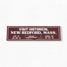 New Bedford MOBY DICK Bumper Sticker - Tourism Massachusetts Vintage Style 80s picture