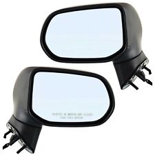 Power Mirror Set Of 2 For 2006-2011 Honda Civic Textured Black Manual Folding picture
