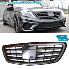 Black Grille Grill With ACC Fit Mercedes W222 2014 2015 2016-2020 S580 S550 picture
