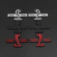 Pair Car Body Emblem Side Fender Badge for Ford Mustang Shelby GT500 Super Snake picture
