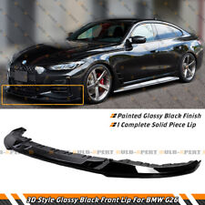 FOR 21-24 BMW G26 M440i i4 M50 GRAN COUPE 3D STYLE GLOSS BLACK FRONT BUMPER LIP picture