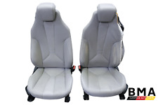 BMW i8 I12 Coupe Front Left & Right Carum Gray Leather Seats 2014 - 2019 Oem picture