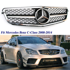 Chrome AMG Front Grill Grille w/Star For Mercedes Benz W204 C250 C300 2008-2014 picture