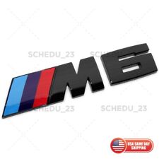 BMW F06 F12 F13 Painted Gloss Black M6 Rear Trunk Emblem Nameplate Badge picture