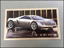 2002 Cadillac Cien Concept Prototype Showcar 1-page Car Brochure Photo Card picture