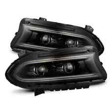 For 15-23 Dodge Charger LUXX Series Black LED Projector Headlight Lamp 1 Pair picture