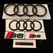 Audi S6 Gloss Black Full Badges Package OEM Exclusive Pack For Audi S6 C7 C8 picture