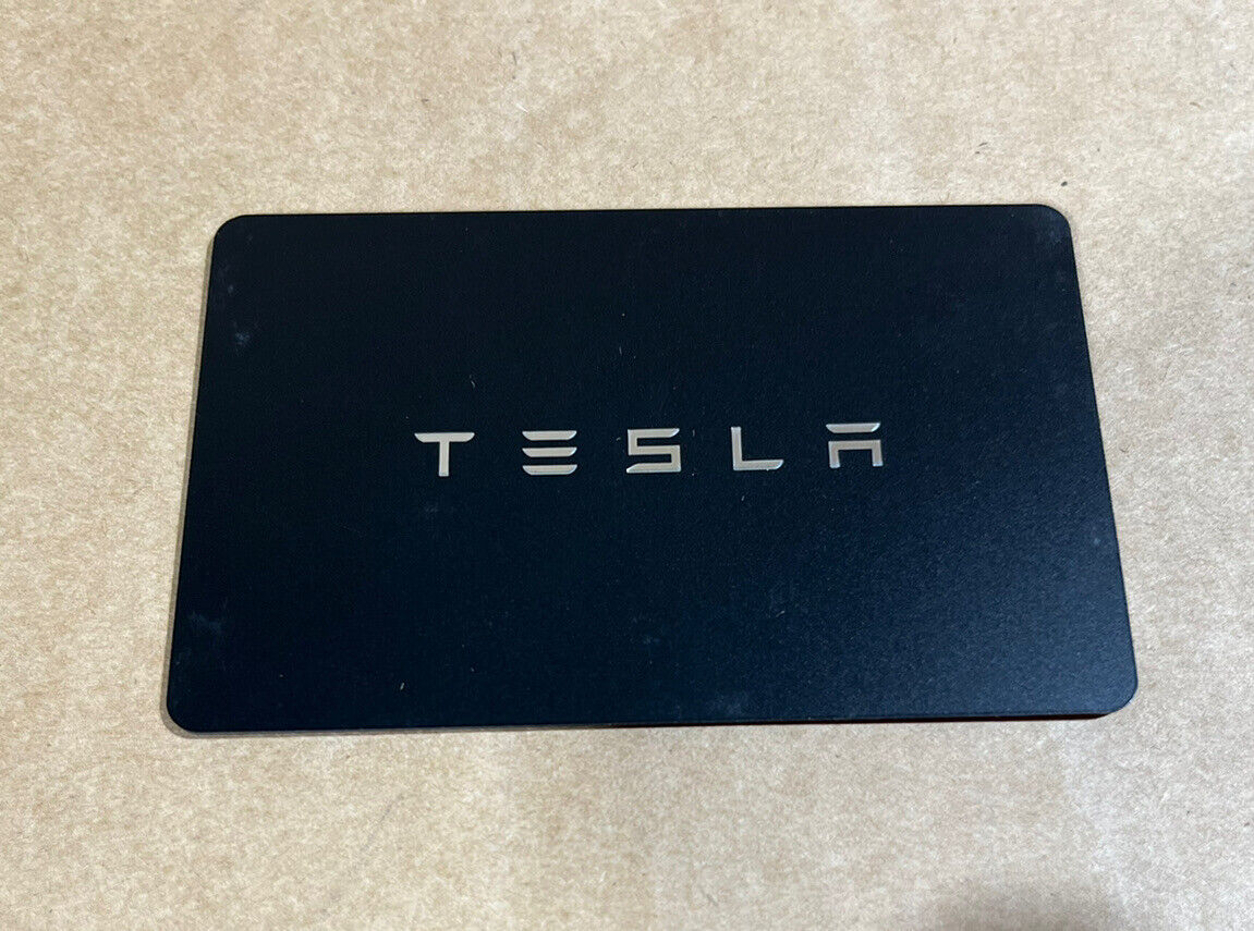 NEW  Tesla Model S 3 X Y Plaid Key Card Black Original