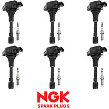 Igntion Coil & NGK Spark plug Set 6PCS. 07-20 for Infiniti Nissan UF550 picture