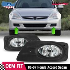 Clear Bumper for 2006-2007 Honda Accord Replacement Fog Lights Lamp Wiring Kit picture