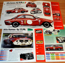 1969 ALFA ROMEO GTA SPECS INFO ORIGINAL POSTER BROCHURE 69 GIULIA TOURING RACING picture