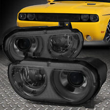 FOR 08-14 DODGE CHALLENGER SMOKED LENS HID PROJECTOR HEADLIGHT HEAD LAMPS SET picture